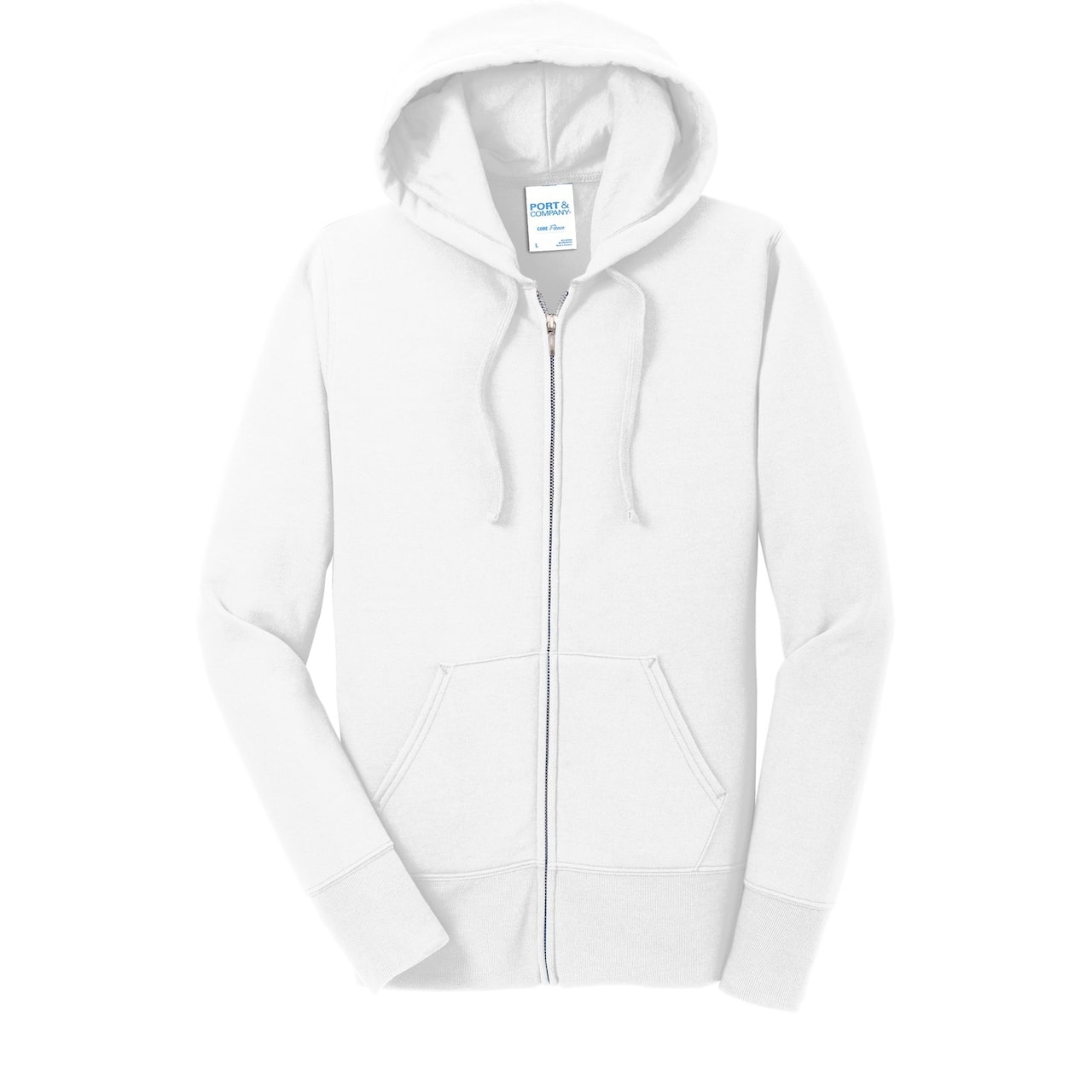 Port & Company® Ladies Core Fleece Full-Zip Hooded Sweatshirt